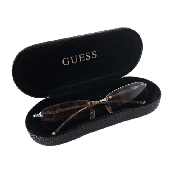 GUESS SUNGLASSES GU 6017 HIGHWAY SILVER WTH CASE - Picture 1 of 11